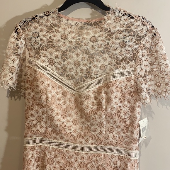 Sailor White Pink Cocktail Midi Lace Summer Dress New With Tags Wedding - Picture 5 of 8